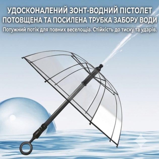 Зонт-пистолет многофункциональный, с распылением воды и защитой от дождя - Фото 2 Зонт-пистолет многофункциональный, с распылением воды и защитой от дождя - изображение 2