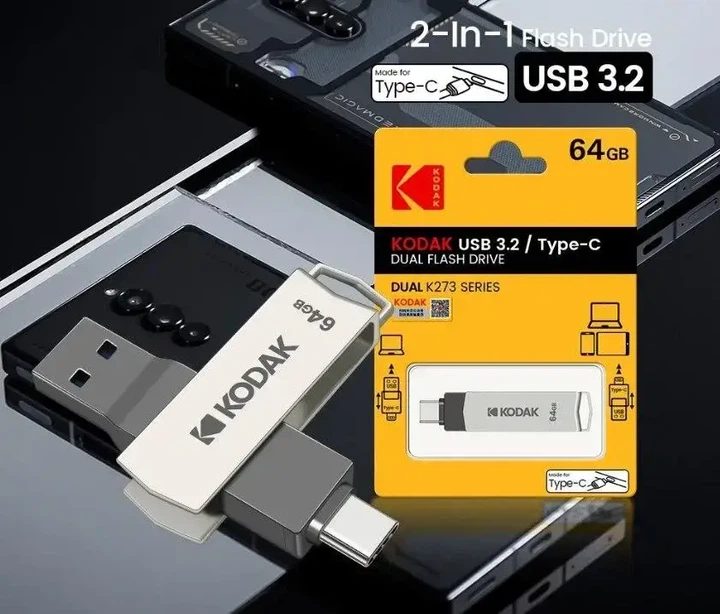 Флешка Kodak Dual K273 64 ГБ USB 3.2/Type-C - изображение 5