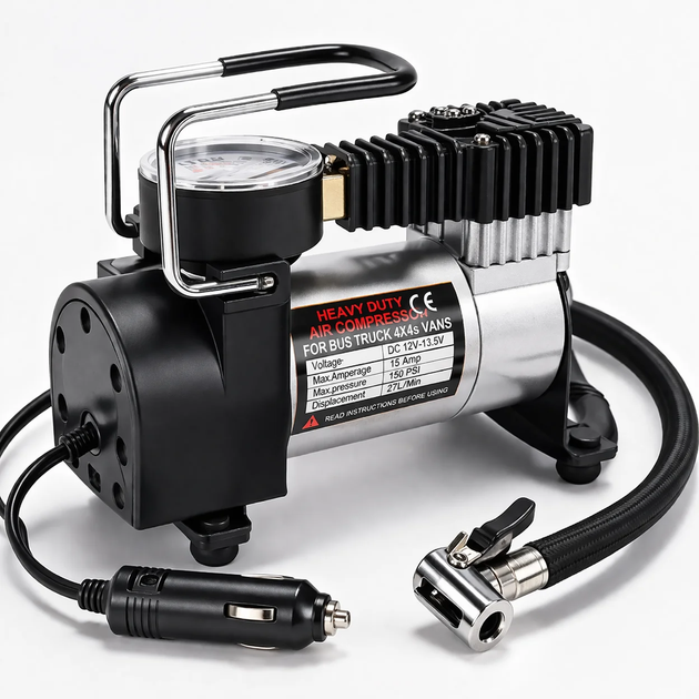 Автомобильный компрессор 12V Air pump AND XL-823 для шин, Портативный насос от прикуривателя для авто 57550 - изображение 5
