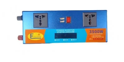 Преобразователь напряжения LCD SMART 3500W 12V/24V в 220V, Автомобильный инвертор для аккумулятора, дома 57939 - изображение 3