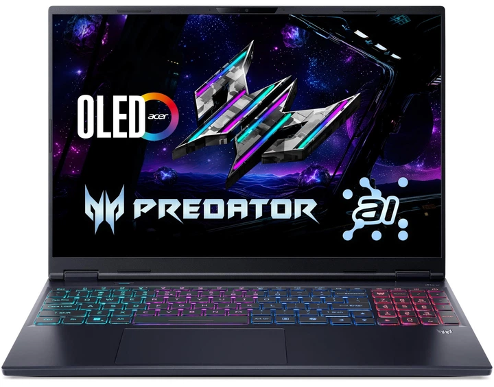 Ноутбук Acer Predator Helios Neo 16S PHN16S-71 16" OLED, Intel U9-275HX, 32GB, F1TB, NVD5070Ti-12, Win11P, чорний - Фото 1 Ноутбук Acer Predator Helios Neo 16S PHN16S-71 16" OLED, Intel U9-275HX, 32GB, F1TB, NVD5070Ti-12, Win11P, чорний - изображение 1