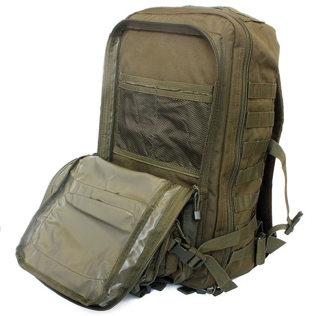 Рюкзак тактический штурмовой Mil-tec 36 л олива с Velcro-панелью (14002201) - изображение 2
