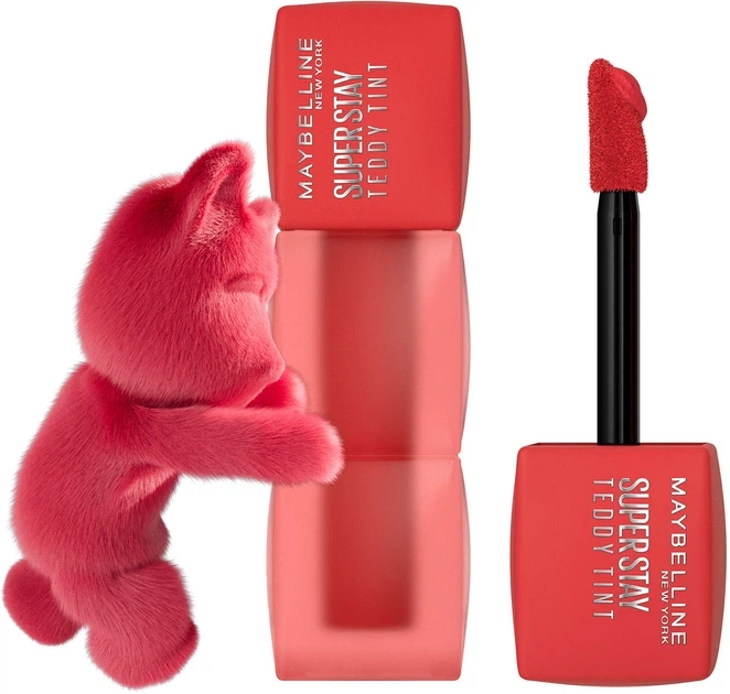 Maybelline New York Superstay Teddy Tint Стойкая матовая помада-тинт для губ № 30 "Coquettishe" - Фото 1 Maybelline New York Superstay Teddy Tint Стойкая матовая помада-тинт для губ № 30 "Coquettishe" - изображение 1