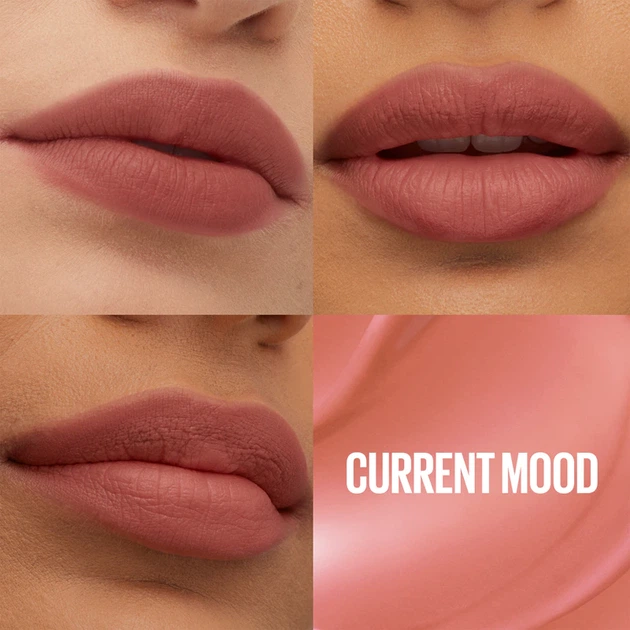 Maybelline New York Superstay Teddy Tint Стійка матова помада-тинт для губ No 10 "Current Mood" - зображення 4