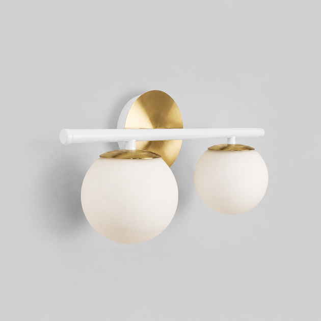 Настінний світильник Brass-2 для ванної Бра на стіну Gaff Design White - зображення 3