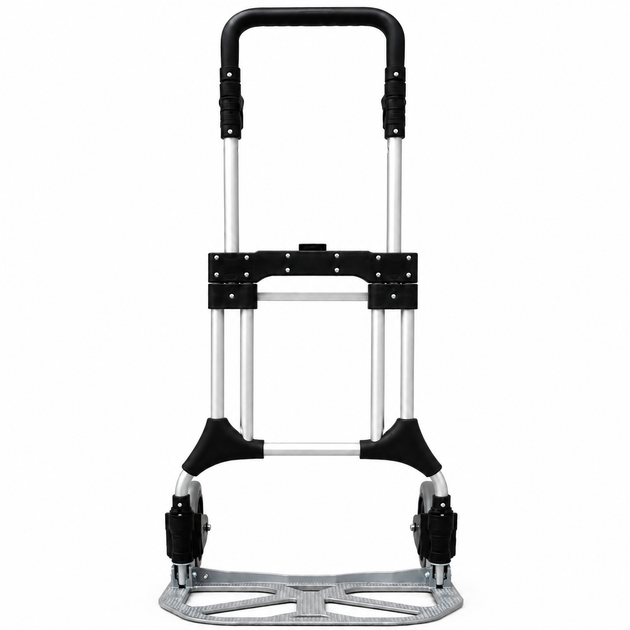 Складная грузовая тележка Helper HP - 1202 60 × 65 × 128 см для покупок груза багажа двухколесная транспортная ручная тележка с телескопической ручкой тачка тележка для перевозки грузов алюминиевая - изображение 2