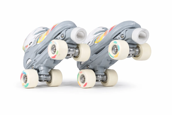 Раздвижные ролики квады Quad Power с защитой, Детские роликовые коньки на 4 колесах PU для начинающих 57523 - изображение 6