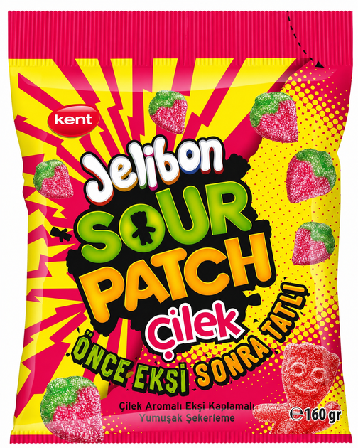 Желейки Jelibon Sour Patch Strawberry 160 г - Фото 1 Желейки Jelibon Sour Patch Strawberry 160 г - изображение 1