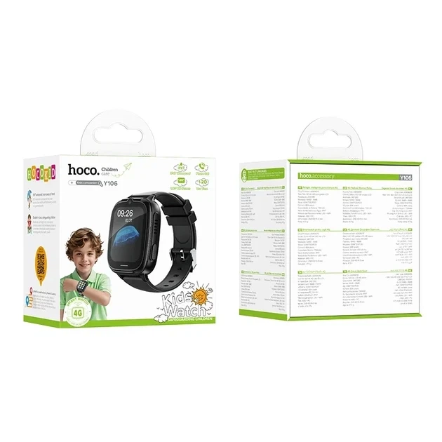 Смарт-часы Hoco Y106 4G Children Phone Watch (Call Version) Black - Фото 2 Смарт-часы Hoco Y106 4G Children Phone Watch (Call Version) Black - изображение 2