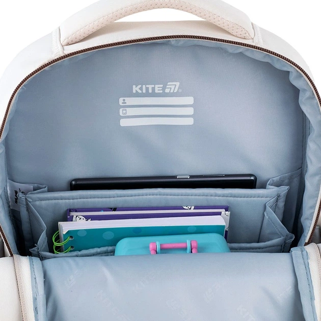 Рюкзак шкільний ортопедичний Kite Education Molang, для дівчаток, бежевий (ML26-772M) - зображення 14