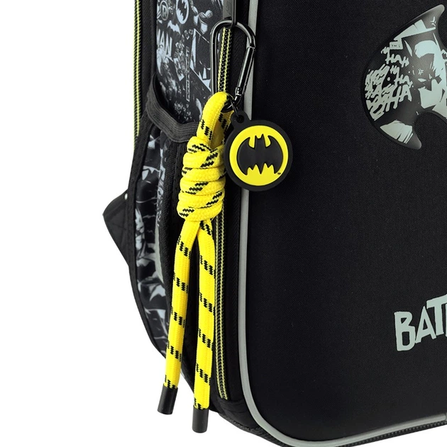 Рюкзак шкільний каркасний ортопедичний для першокласника Kite Education DC Comics, для хлопчиків, чорний (DC26-555S) - зображення 6
