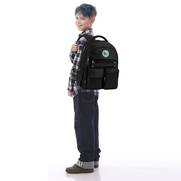 Рюкзак школьный для подростка GoPack Education, для мальчиков, чёрный (GO26-183M-3) - изображение 9