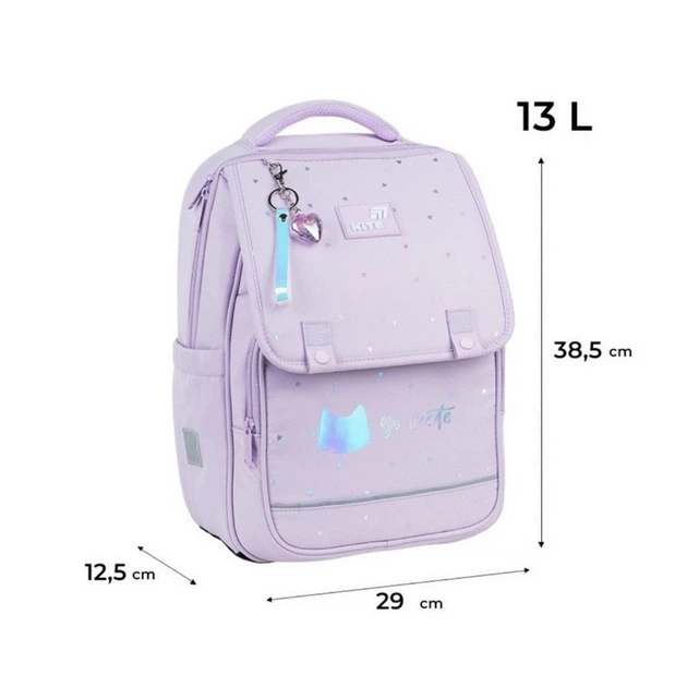 Рюкзак школьный ортопедический Kite Education So Cute, для девочек, сиреневый (K26-772M-1) - изображение 8
