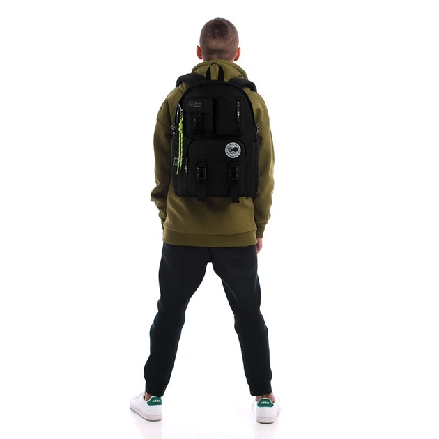 Рюкзак для подростка (городской) GoPack Education Teens, для мальчиков, чёрный (GO26-2500L-3) - изображение 14