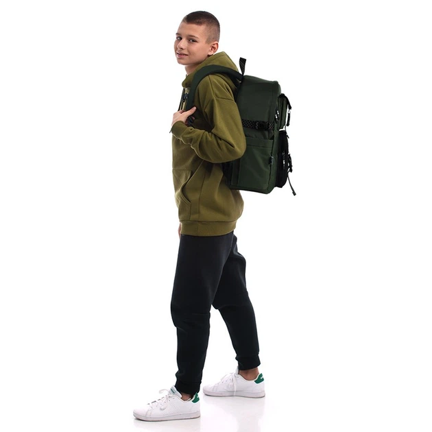 Рюкзак для подростка (городской) GoPack Education Teens, для мальчиков, хаки (GO26-2500L-4) - изображение 8