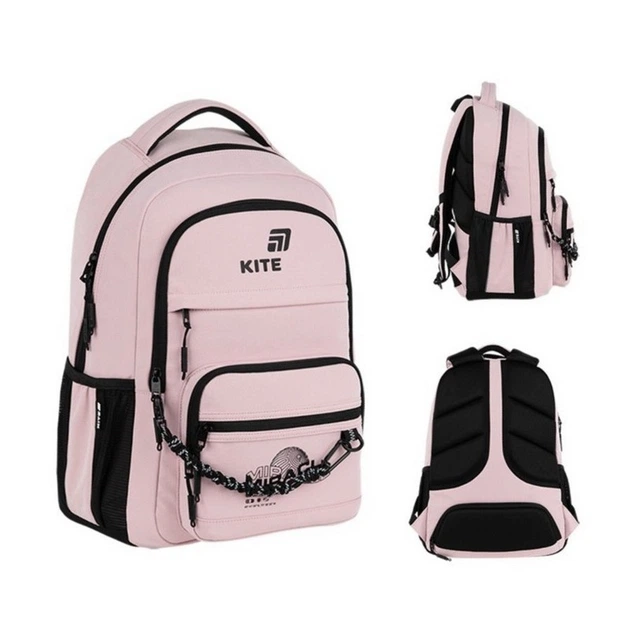 Рюкзак для подростка (городской) Kite Education Teens Miracle, для девочек, розовый (K26-1019L-1) - изображение 11