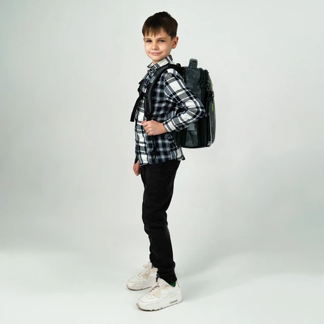 Рюкзак шкільний каркасний ортопедичний Kite Education SK8 Board, для хлопчиків, чорний (K26-531M-2) - зображення 11