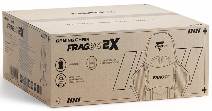 Кресло для геймеров FragON 2X Series Черное с белым (FRGN_2X_R2_WHITE) - изображение 7