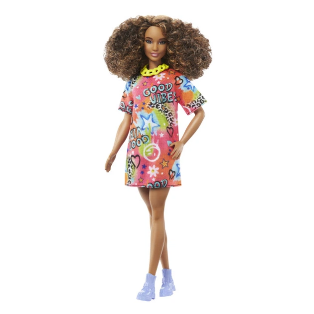 Лялька Barbie Модниця в яскравій сукні-футболці (HPF77 ) - Фото 2 Лялька Barbie Модниця в яскравій сукні-футболці (HPF77 ) - изображение 2