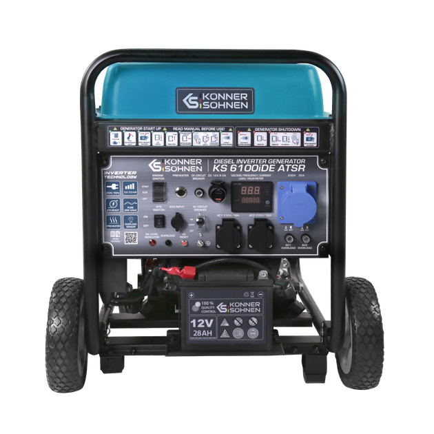 Дизельний інверторний генератор Könner&Söhnen KS 6100iDЕ ATSR - Фото 2 Дизельний інверторний генератор Könner&Söhnen KS 6100iDЕ ATSR - зображення 2