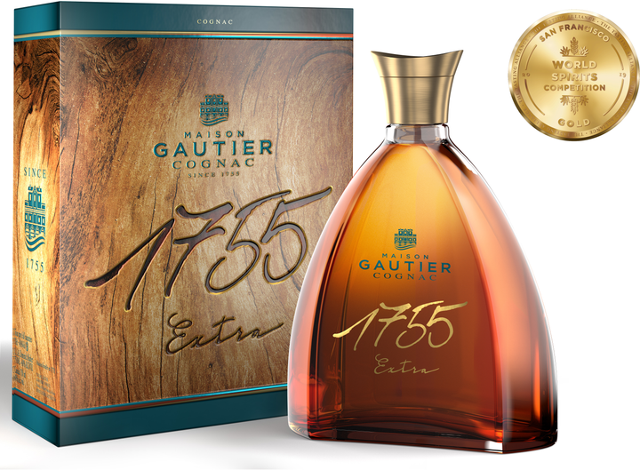 Коньяк Gautier XO 1755 0.7 л 40% у подарунковій упаковці (3269555851780) - зображення 2