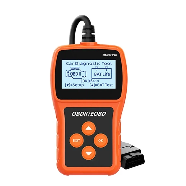 Сканер MS309PRO OBD2, диагностический инструмент, тестер аккумулятора, считыватель кодов неисправностей - изображение 2