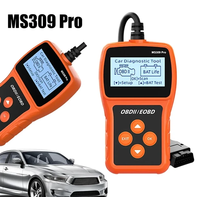 Сканер MS309PRO OBD2, диагностический инструмент, тестер аккумулятора, считыватель кодов неисправностей - изображение 4