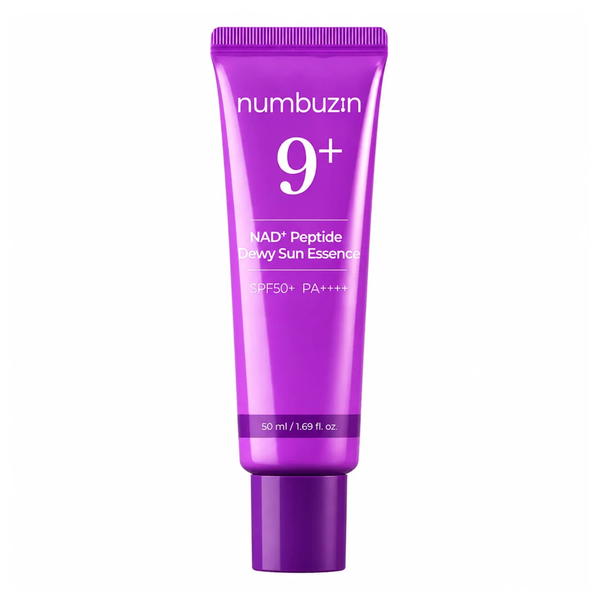 Антивозрастная солнцезащитная эссенция с эффектом сияния Numbuzin No.9 NAD+ Peptides Dewy Sun Essence, 50 мл - Фото 1 Антивозрастная солнцезащитная эссенция с эффектом сияния Numbuzin No.9 NAD+ Peptides Dewy Sun Essence, 50 мл - изображение 1