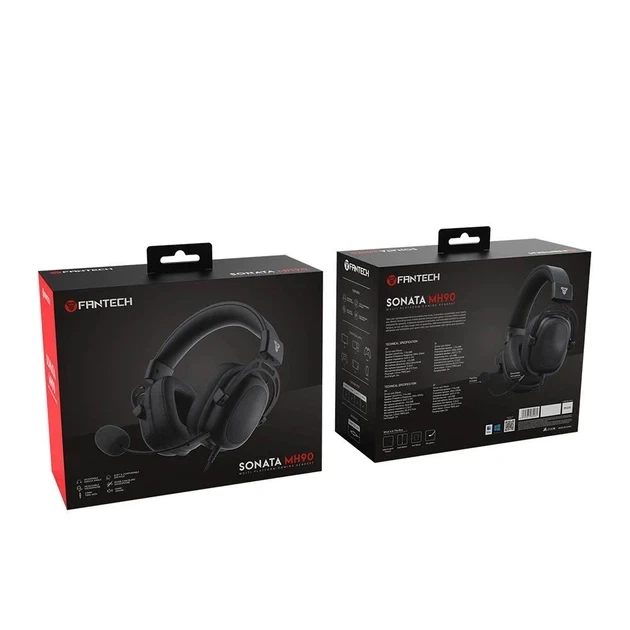 Игровые проводные наушники Fantech MH90 Sonata 2.2 м Черный - Фото 4 Игровые проводные наушники Fantech MH90 Sonata 2.2 м Черный - изображение 4