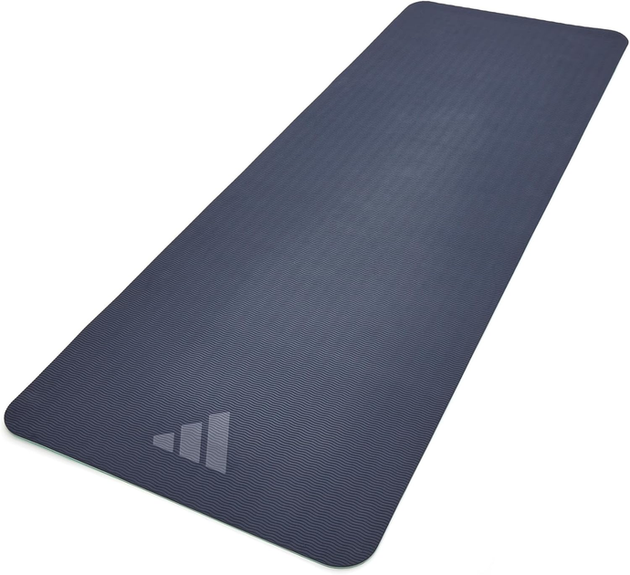 Коврик для фитнеса и йоги Adidas, противоскользящий, TPE, 176×61×0.6 см, зеленый (ADYG-10400BLM-NL) - изображение 3