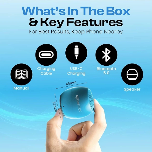 Беспроводная водонепроницаемая колонка Boompods Zero Talk Mini с поддержкой Bluetooth и встроенной Amazon Alexa - Фото 2 Беспроводная водонепроницаемая колонка Boompods Zero Talk Mini с поддержкой Bluetooth и встроенной Amazon Alexa - изображение 2