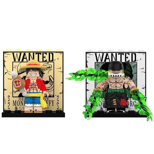 Набор минифигурок «Ван-Пис» (One Piece) с диорамами плакатов розыска WANTED: Монки Д. Луффи и Ророноа Зоро - Фото 4 Набор минифигурок «Ван-Пис» (One Piece) с диорамами плакатов розыска WANTED: Монки Д. Луффи и Ророноа Зоро - изображение 4