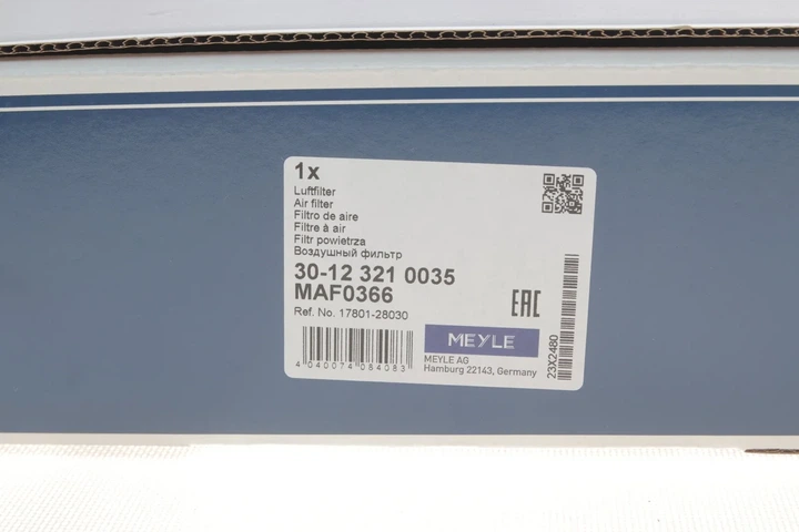 Фільтр повітряний MEYLE 30123210035 Toyota Camry 178010H050, 1780128030, 17801YZZ02 - изображение 3