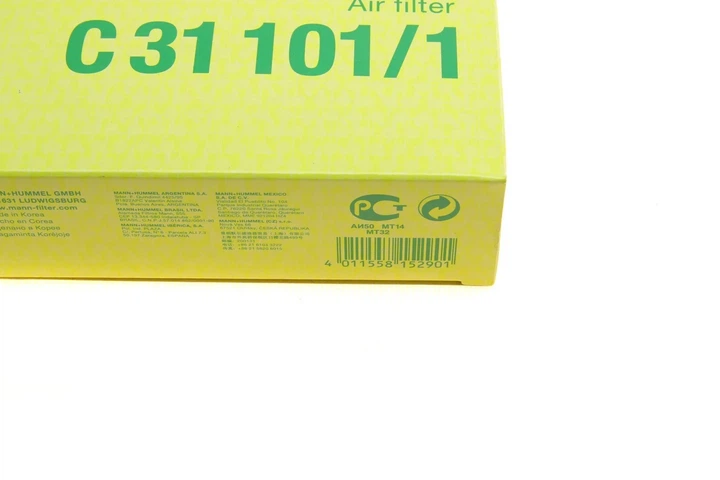 Повітряний фільтр MANN C311011 Toyota Rav-4, Camry, Corolla, Celica, Carina, Avensis, Previa; Lexus ES 1780164070, 1780102020, 1780116030 - зображення 5