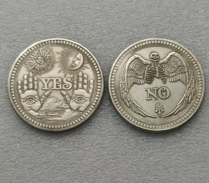 Сувенірна металева монета Yes/No (Так/Ні) монета для прийняття рішень - изображение 5
