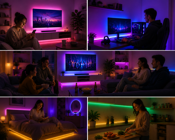 Гнучка світлодіодна стрічка RGB USB 20м / RGB стрічка / USB Led стрічка + пульт - зображення 2