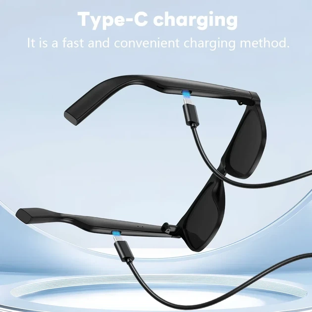 Смарт-очки AI Glasses, фотохромные, Bluetooth, звонки, музыка, AI-переводчик ChatGPT 4.0, защита от солнца и синего света - изображение 6