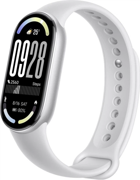 Фітнес-браслет Xiaomi Smart Band 10 Glacier Silver (BHR07PSGL) - Фото 2 Фітнес-браслет Xiaomi Smart Band 10 Glacier Silver (BHR07PSGL) - зображення 2
