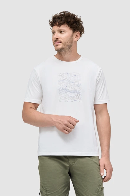 Футболка AVECS біла для чоловіків з матеріалу Synthetyc Cotton 30622/5 M - Фото 1 Футболка AVECS біла для чоловіків з матеріалу Synthetyc Cotton 30622/5 M - изображение 1