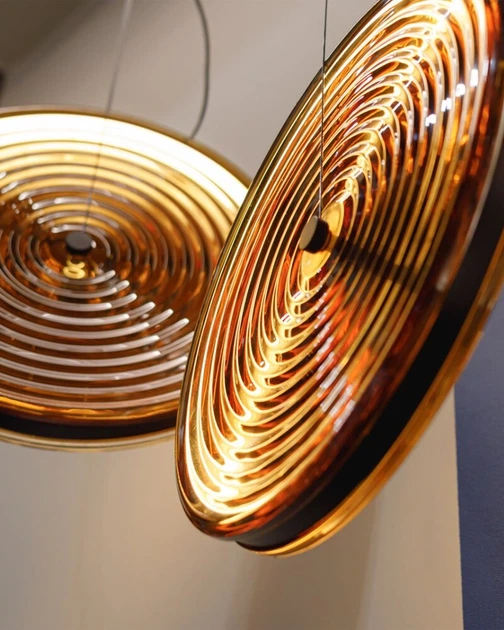 Підвісний світильник, люстра Nowodvorski 12233 Aura LED 1x22W 3000 K 370Lm IP20 бурштиновий - зображення 4