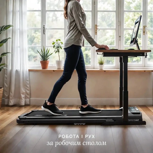 Беговая дорожка Sportconic P106FA Pro + защитный коврик 140×60 см электрическая 1–12 км/ч наклон до 9% LED 110 кг - Фото 5 Беговая дорожка Sportconic P106FA Pro + защитный коврик 140×60 см электрическая 1–12 км/ч наклон до 9% LED 110 кг - изображение 5