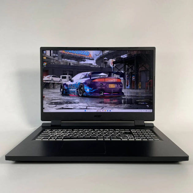 Ігровий ноутбук Б-клас Acer Nitro 5 AN517-55 / 17.3" (1920x1080) IPS / Intel Core i5-12500H (12 (16) ядер по 3.3 - 4.5 GHz) / 16 GB DDR4 / 512 GB SSD / nVidia GeForce RTX 3050, 4 GB GDDR6, 128-bit / WebCam б/в + Подарунок Миша / USB - зображення 2