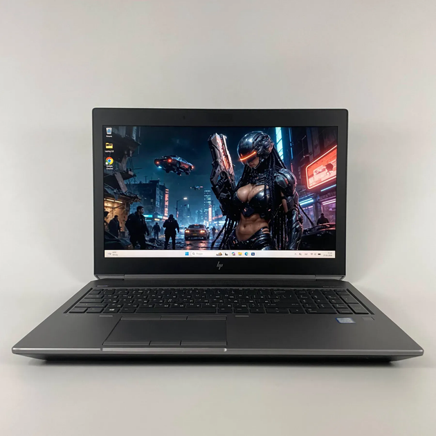 Мобильная рабочая станция Б-класс HP zBook 15 G6 / 15.6" (1920x1080) IPS / Intel Core i7-9750H (6 (12) ядер по 2.6 - 4.5 GHz) / 16 GB DDR4 / 300 GB SSD / nVidia Quadro T2000, 4 GB GDDR5, 128-bit / Fingerprint / WebCam / HDMI б/у + Подарок Мышь / USB - изображение 2