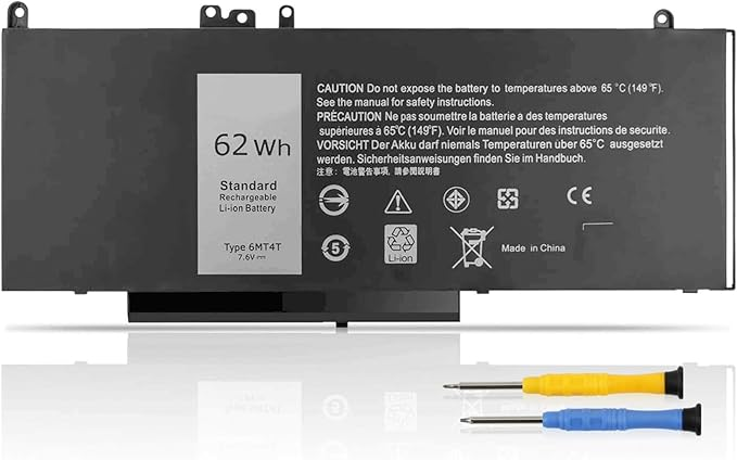 Аккумуляторная батарея K KYUER 6MT4T для Dell Latitude E5470 E5570 E5270 Precision 3510 7.6V 62Wh литий-ионная черная - изображение 2