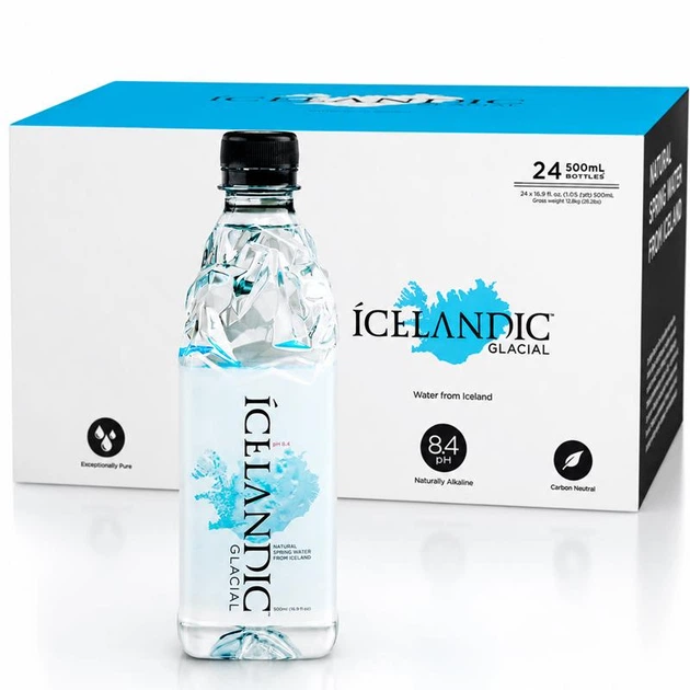 Упаковка родниковой негазированной воды Icelandic Glacial ПЭТ 24 шт. х 0,5 л - изображение 4
