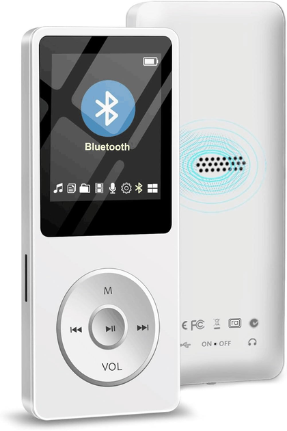 Портативный MP3-плеер с Bluetooth Leguvu S05W-8GB белый плеер с FM-радио и экраном 1.8" (музыкальный плеер под микро SD) - Фото 2 Портативный MP3-плеер с Bluetooth Leguvu S05W-8GB белый плеер с FM-радио и экраном 1.8" (музыкальный плеер под микро SD) - изображение 2