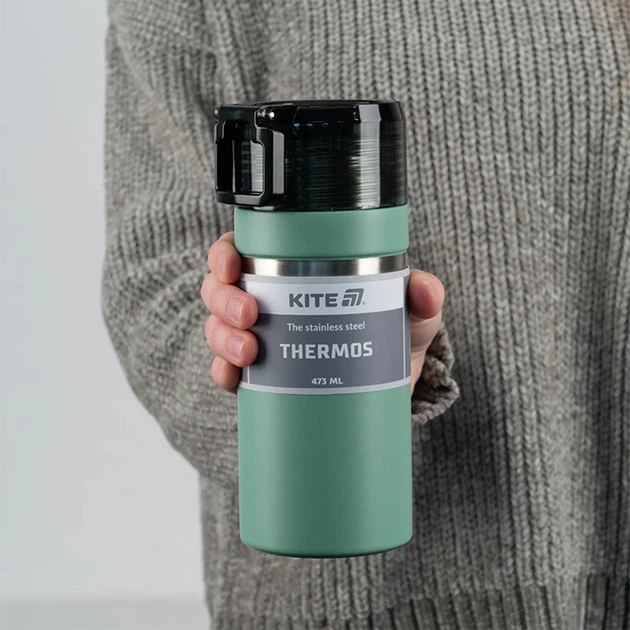 Термос Kite 473 мл зелений K25-320-2 - зображення 5