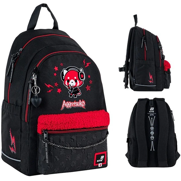 Рюкзак Kite Education teens Aggretsuko 19 л AR25-2575M - Фото 1 Рюкзак Kite Education teens Aggretsuko 19 л AR25-2575M - изображение 1