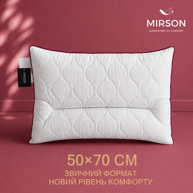 Подушка MirSon DeLuxe Eco-Soft Jojoba 566 Ортопедическая 50х70 см (2200000625175) - изображение 2