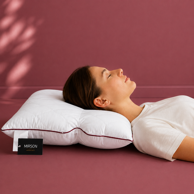Подушка MirSon DeLuxe Eco-Soft Jojoba 566 Ортопедическая 50х70 см (2200000625175) - изображение 8